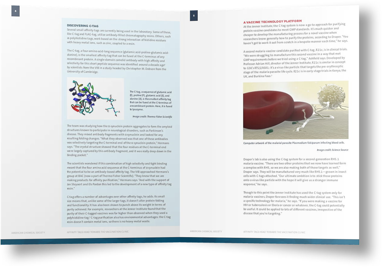Affinity Tags Head Toward the Vaccination Clinic